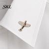 Brooch Men Suit Brooch, Airplane Design Lapel Pin with Clip-on Pin, Formal Wear Smooth Polished Alloy Badge for Casual Accessory Cardigan