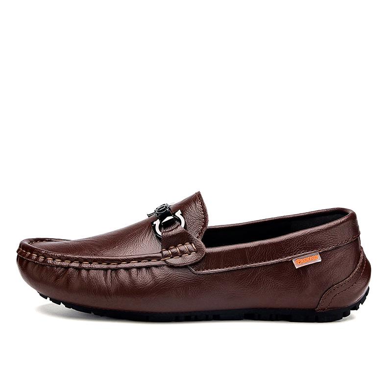 Mocassini Casual Estivi in Pelle da Uomo 2024: Scarpe Slip-On Morbide, Traspiranti, alla Moda