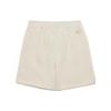 MLB Los Angeles Dodgers Elastic Waist Solid Color Logo Casual Shorts Unisex Shorts White 3ASPB0133-07CRS