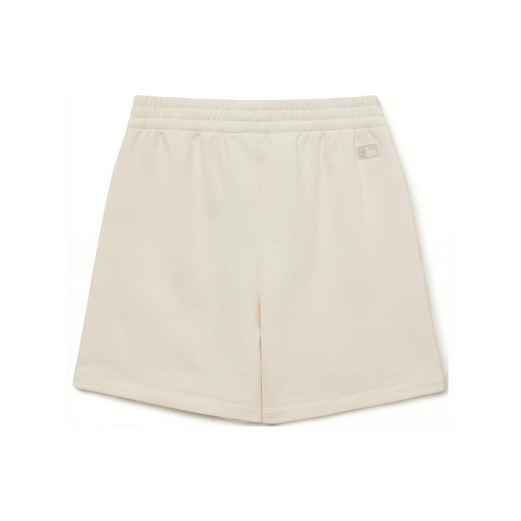 MLB Los Angeles Dodgers Elastic Waist Solid Color Logo Casual Shorts Unisex Shorts White 3ASPB0133-07CRS