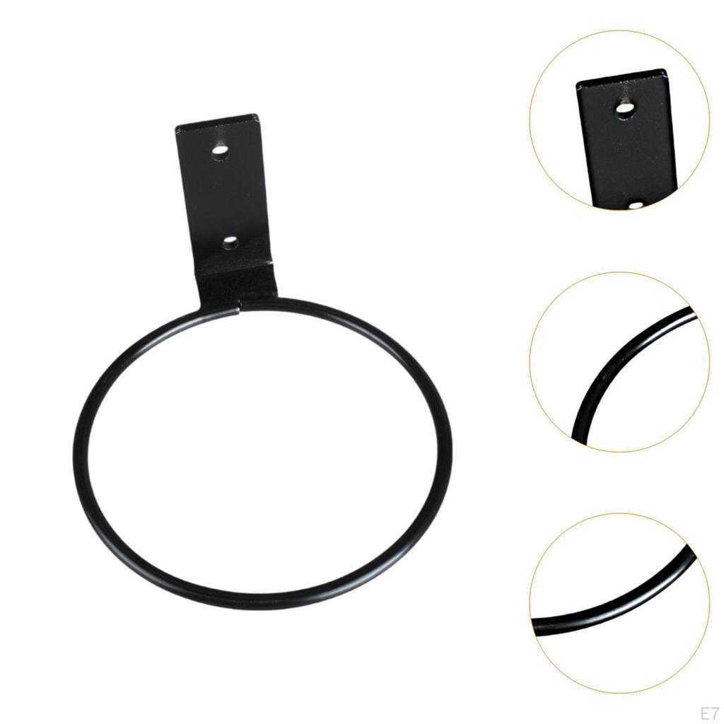 Suport Inel Ghiveci de Flori Cârlig Suport Balustradă Coș Plantator Agățătoare Montare pe Perete pentru Curte Interior Exterior