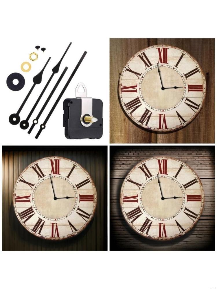 

Quiet Operate Wall Clock Motor with 2Pairs of Metal Hands for Crafting Clock Enthusiasts Clock Movement Mechanism Repair X3UC CN