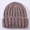 Men's and Women's Knitted Hats, Wool Mixed-color Striped Hats, Autumn and Winter Soft Waxy Wool Hats, Outdoor Warm and Windproof Sources