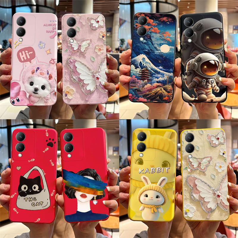 Custodia Per Vivo Y17 S Y17S Y16 Custodia Per Telefono Silicone Morbido Bella Farfalla Cover Posteriore Per VivoY17S Vivo Y 17S Y 16 Fundas Coque Capa