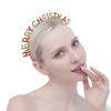 Headdress Zinc Zinc Alloy Merry Christmas Headband Korean Style Hair Hoop Female Jewelry Rhinestone Crown