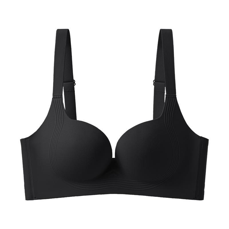 

Traceless big breasts, small breasts, corset sports, closed breasts, anti-sagging, thin bra cover 44/100D чорний