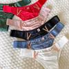 Frauen Sexy Höschen Sommer Seide G-String Mode V Wort 6 Farbe Unterwäsche Nahtlose Atmungsaktive Thongs Damen Dessous Dessous