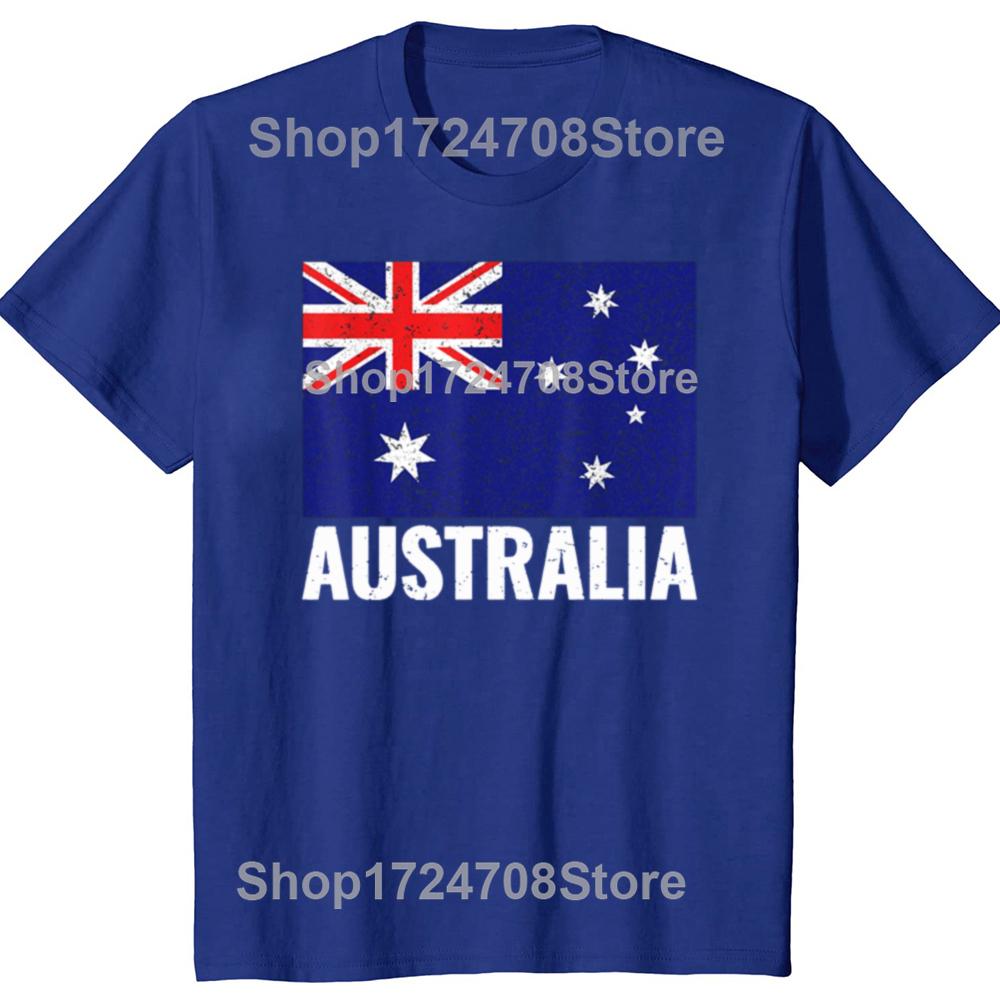 Funny Australia Australian Flag Pride Vintage Gift Tshirt Men Womens Fashion Casual Tshirt 100 Cotton Loose Oversized T Shirt