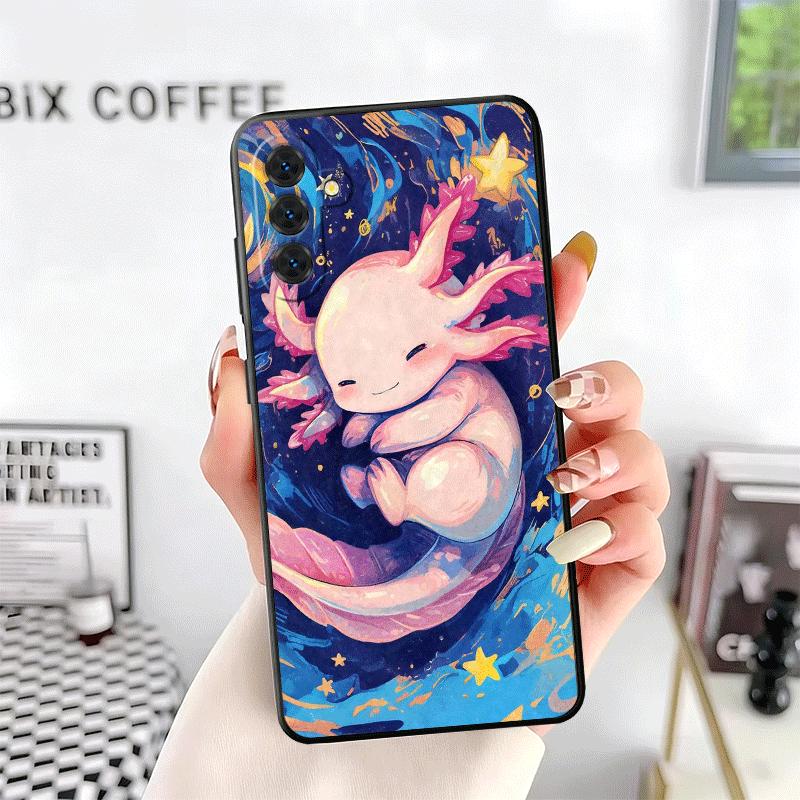 Axolotl Cartoon Cute Soft Phone Case for Samsung A17 A37 A57 A16 A26 A36 A56 A15 A25 A35 A55 A14 A24 A34 A54 A13 A23 A33 A53 A52