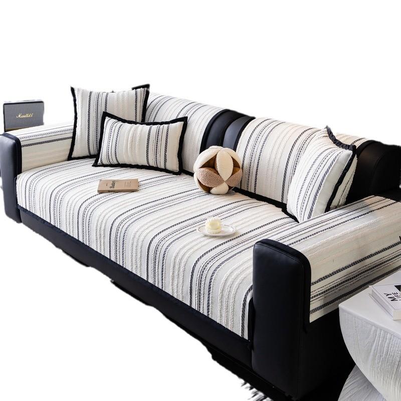 Medieval Chenille Sofa Cushion  New Four-Season Universal Straight Row Leather Sofa Seat Cushion Cover Cloth Towel