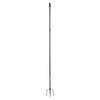 Ground Flag Pole 10 FT Thickened Stainless Steel Outdoor Flagpole with 5 Prong Base for Garden Yard