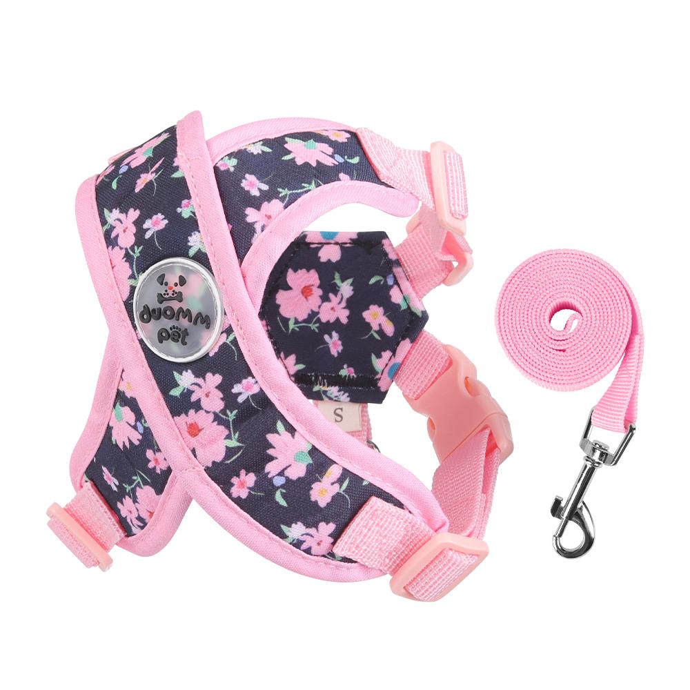 Small Dog Walking Leash Schnauzer Pet X-Shaped  Anti-Escape Soft Leash Bichon Frise Dog Leash L