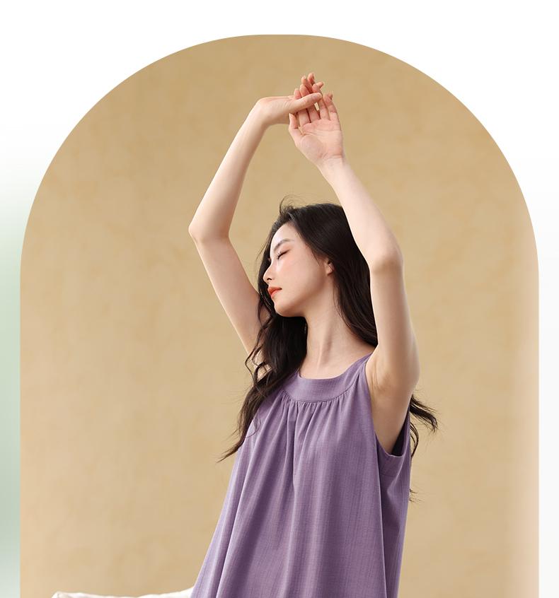 Xuan Liang [with chest cushion] Women's summer thin Modal cotton vest shorts set can be worn as outerwear home clothes