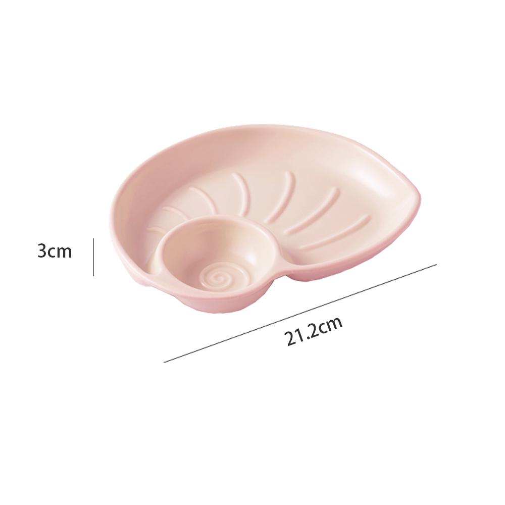 Solid Creamic Dumplings Plates Household 8.5 Inch Creative Kitchen Tableware with Sauce Dish Pigmented Craft Cream Wind Plate