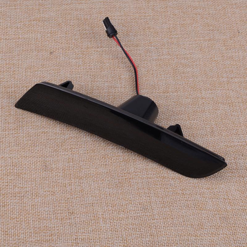 2Pcs Front Smoked Amber LED Side Marker Light Fit for Chevy Camaro Cadillac CTS ATS 2016-2018