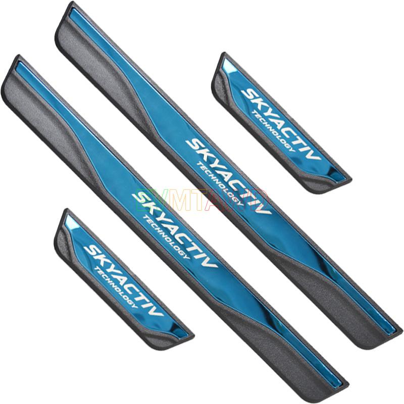 For Mazda 6 3 CX-5 Accessory 2014 2015 2016 2017 2018 Stainless Car Door Sill Scuff Plate Kick Entry Guard Pedal Protector
