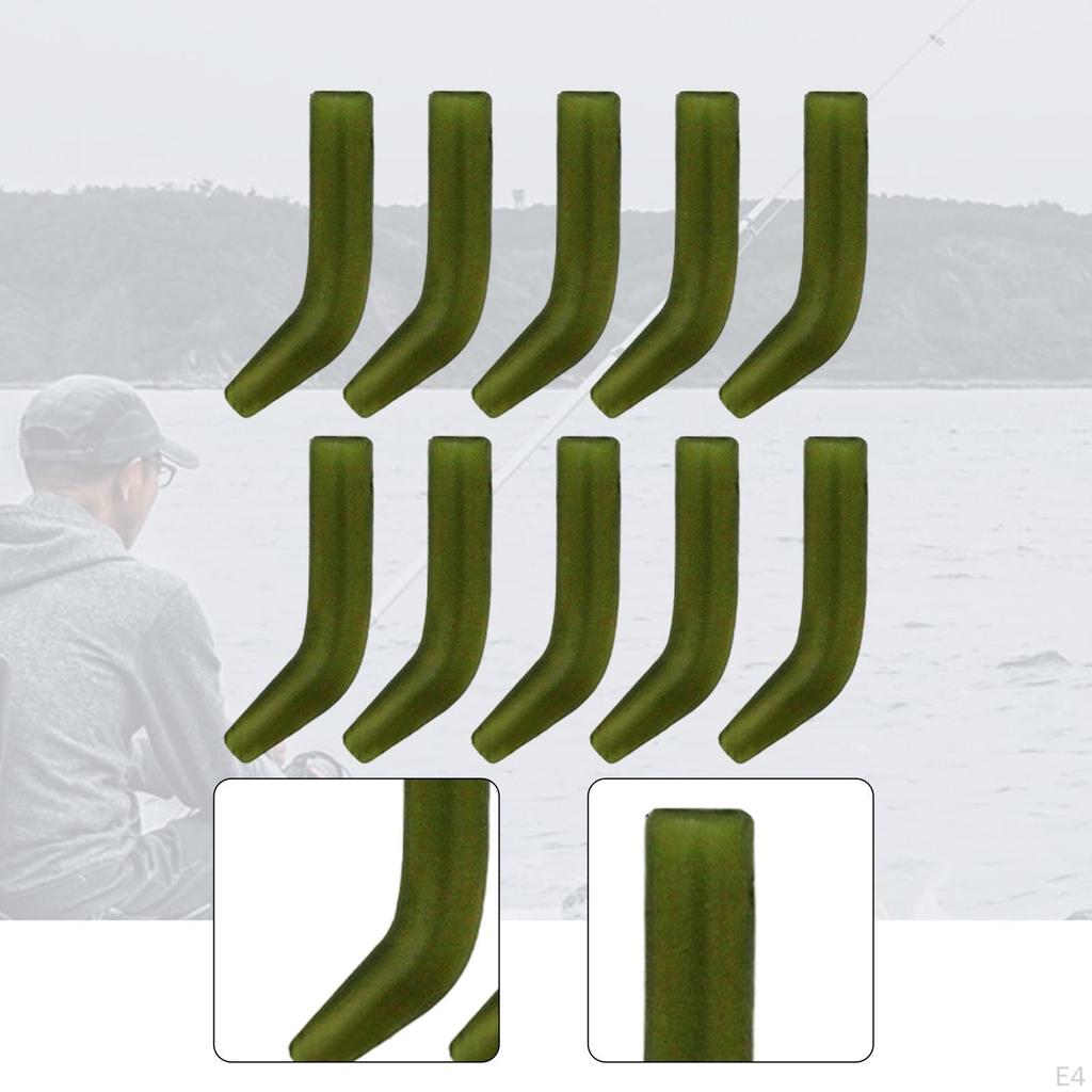 10 Kickers Cârlig Pescuit la Crap Manșoane de Cauciuc Montură Terminală Aliniator Linie Scurtă Manșon Anti-Încurcare