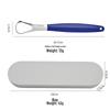 Stainless Steel Tongue Scraper - Removes Coating and Dirt for Adult Oral Hygiene