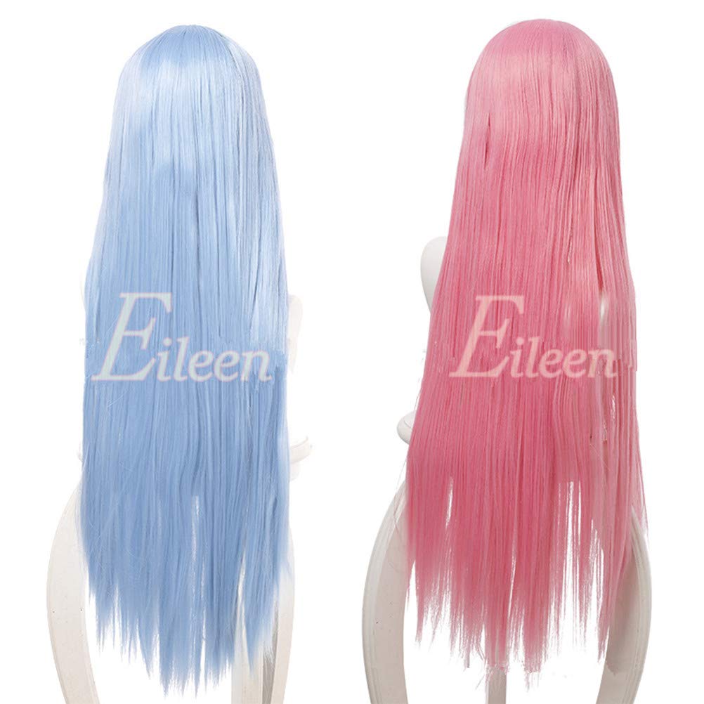 Eileen Rem from Zero Starting Life In Another World Long Hair Anime Cosplay Disguise School Festival Includes Net - - Wig, Wig, Heat-Resistant Wig,