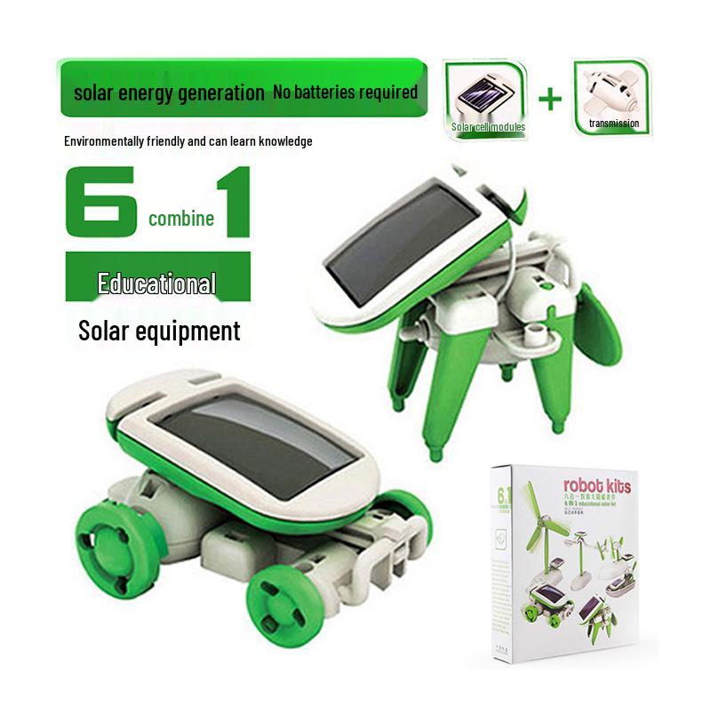 Solar-Powered 13-in-1 Educational Toy Car & 6-in-1 Space Robot Kit