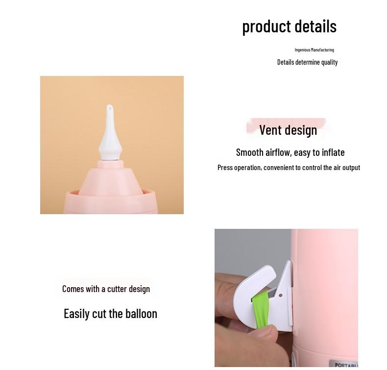 Portable Electric Balloon Inflator - Universal Automatic Magic Balloon Pump for Home Use