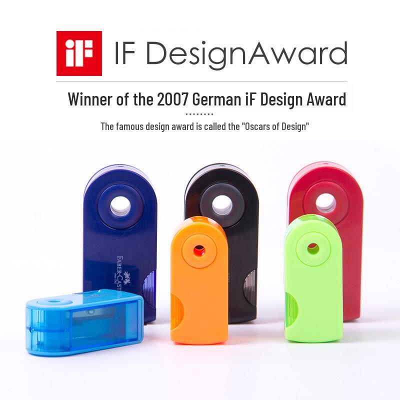 Ladybug Double-Hole Pencil Sharpener: Small Faber-Castell Sharpener for Art Students and Colored Pencils.