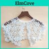 Womens Lace Collared Neckpiece With Floral Pattern For Summer Fashion Accessory