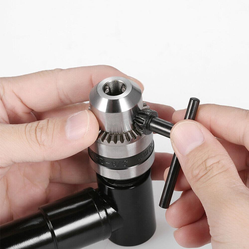 Narrow Spacing Drilling Tool Turning Tool Adapter Corner Tool Right Angle Electric Drill Chucks Device 90 Degree Aluminum Alloy