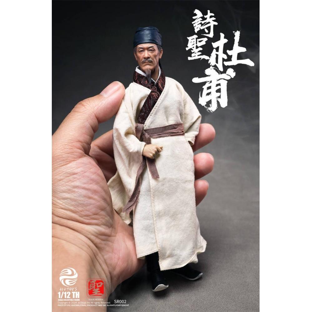 Null 1 12 303 Toys Collectible Figure Poet Du Fu Standard
