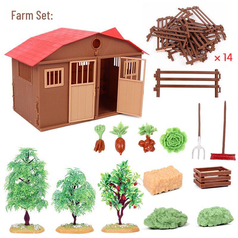 Detachable Micro Landscape Fruit Tree Model for Sand Table & Animal Scene Ornaments