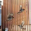 3 Stück rustikale Vogel-Wandkunst Bauernhaus Holzfliegende Vögel Wand