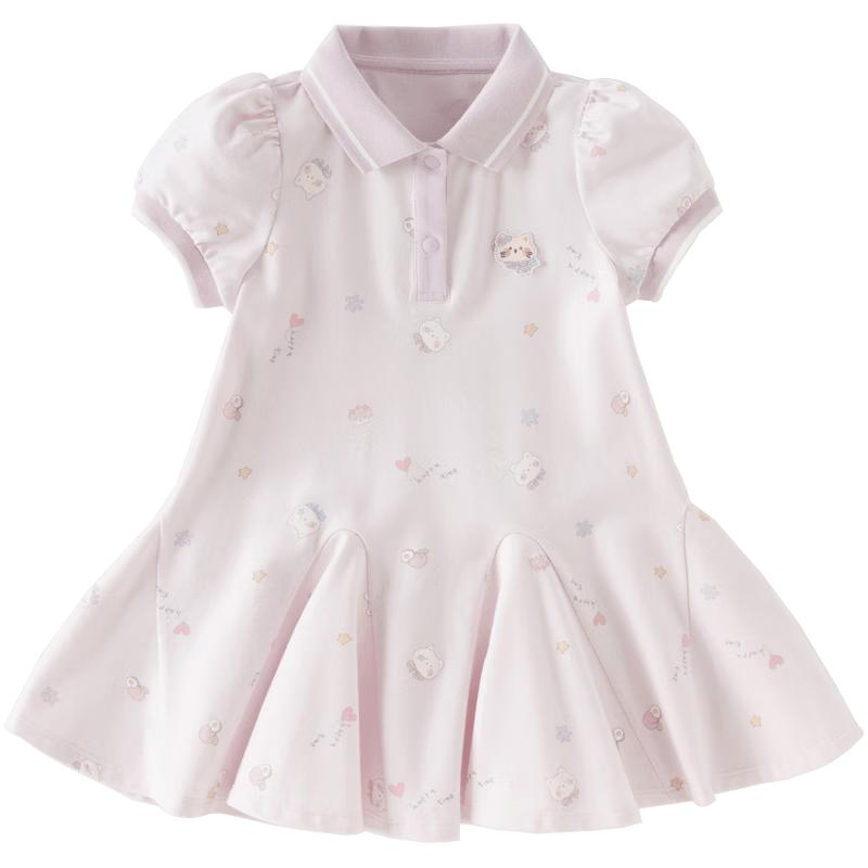 DAVE&BELLA Girls' Knitted Polo Dress