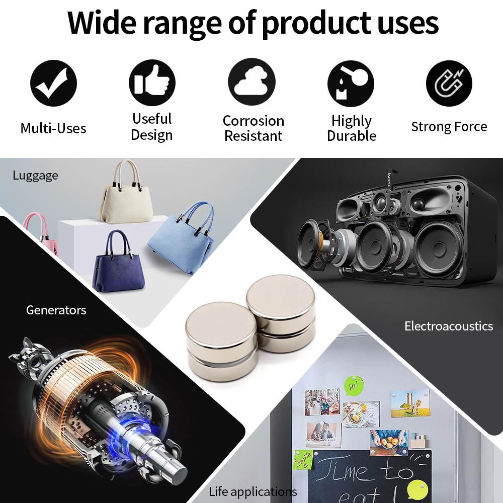 25x8mm Superstarker Neodym-Magnet N35 NdFeB Permanentmagnet Magnete Rund Starke Magnete Kühlschrank