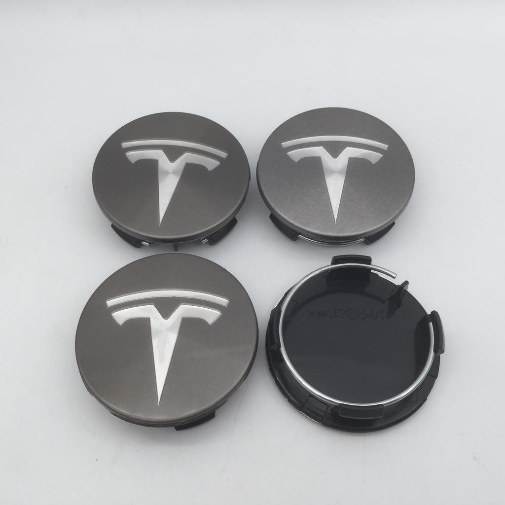 19+1pcs 57mm 56mm For Tesla Model 3 Model Y Model S X Car emblem Wheel hub Center Cap Badge covers Decals Styling accessories