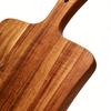Wood Cutting Board with Handle Charcuterie Board Cheese Bread Vegetables Fruits Serving Board for Kitchen 46x26x1.5cm