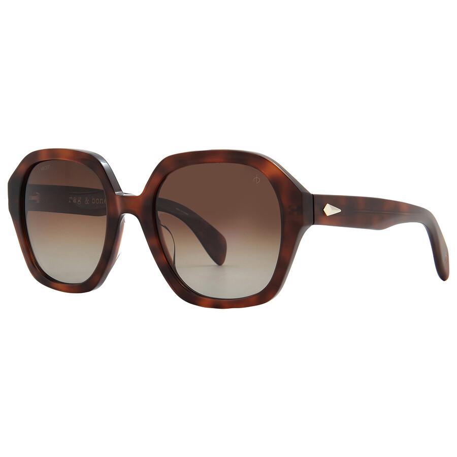 Rag   Bone Brown Gradient Square LadieS SungLaSSeS Rnb1063 S 0086 La 53