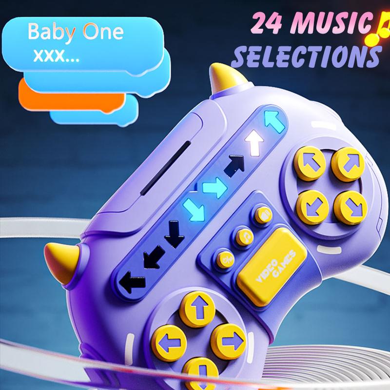 Children's Speed Push Game Console Press and Play Happy Boys and Girls Toys Challenge Levels Stress Relieving Toy Thinking