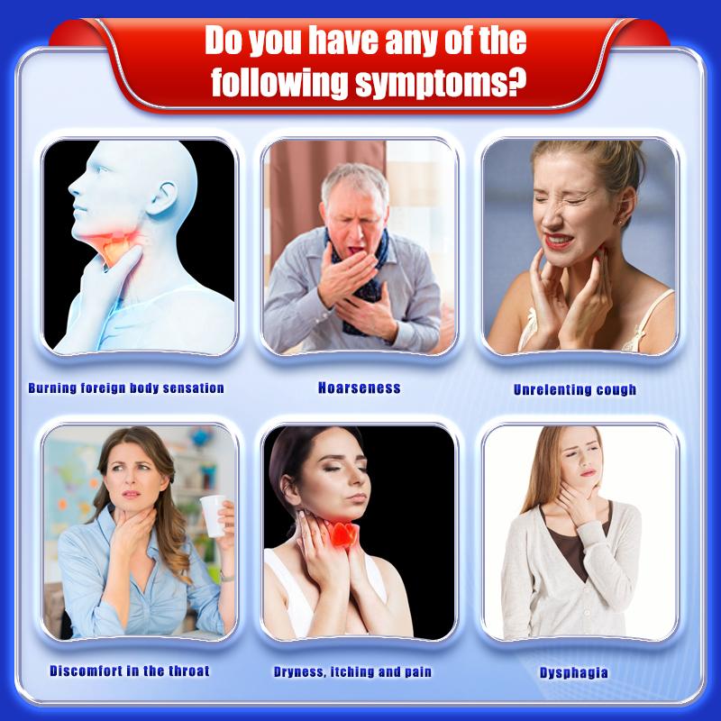 8 Stück Kräuter-Hals-Pflaster - Lindern Halsschmerzen, trockenen, juckenden Hals, Husten & chronische Pharyngitis, medizinisches Pflaster bei Fremdkörpergefühl