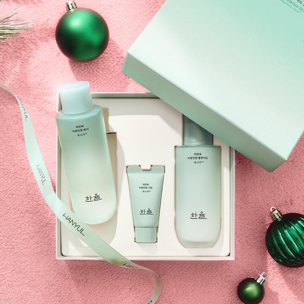 

Hanyul [gift Set] Hanyul Young Mugwort Moisture Soothing 2 Pack Set 150ml Toner+125ml Fluid