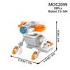 MOOXI Space Wars Series Robot Model MOC Brick DIY Diorama Adult Children Toys Building Block Set Montessori Gift Room Decoration