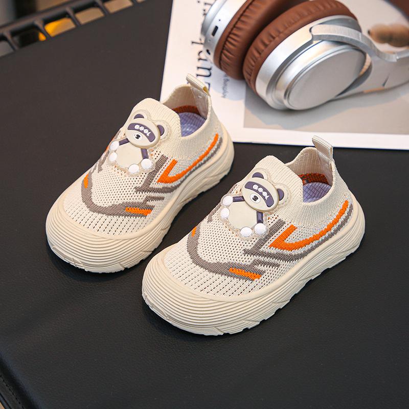 Boys' shoes new spring and summer breathable mesh children's hollow medium children's girls coconut explosive sports shoes