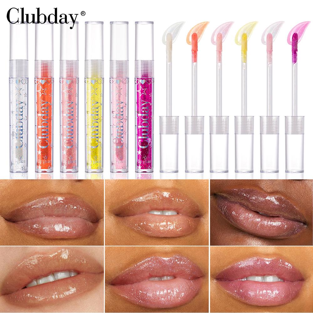 6 Stück Lippenbefeuchtend Feuchtigkeitsspendend Aufhellend Lippenöl-Set Wasserglanz Spiegel Hydrierender Lippenlack Lippenöl Make-up