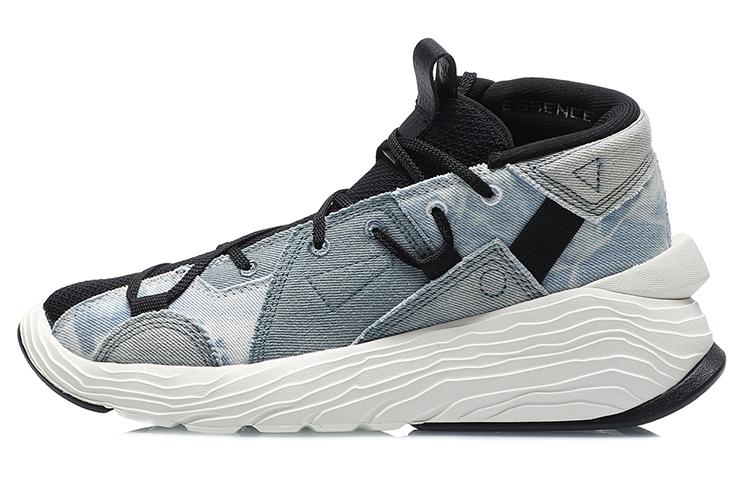 Li Ning Essence Enlightenment Kung Fu Winterized Low top Basketball Shoes Women s Black Blue AGBQ084-4 38