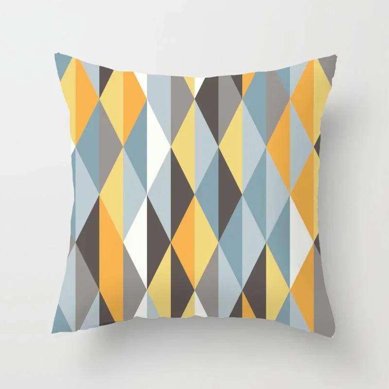 Abstract Pattern Geometric Cushion Cover Throw Pillow    Sofa  Square