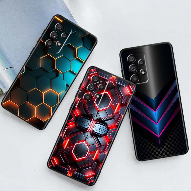 Technology Art Illustration Case For Samsung A41 A35 A34 A33 A32 A25 A24 A23 A21s A06 A05 A04 A03 Note 10 20 Ultra 5G Black