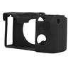 Camera Housing Case Soft Silicone Skin Housing Protective Cover for Sony A7C ProtectionBlack