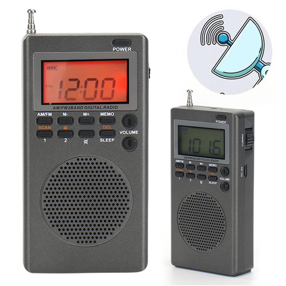 Outdoor Emergency Radio AM FM Portable Radio Alarm Clock Sleep Timer Digital Radio Great Reception Battery Operated for Survival