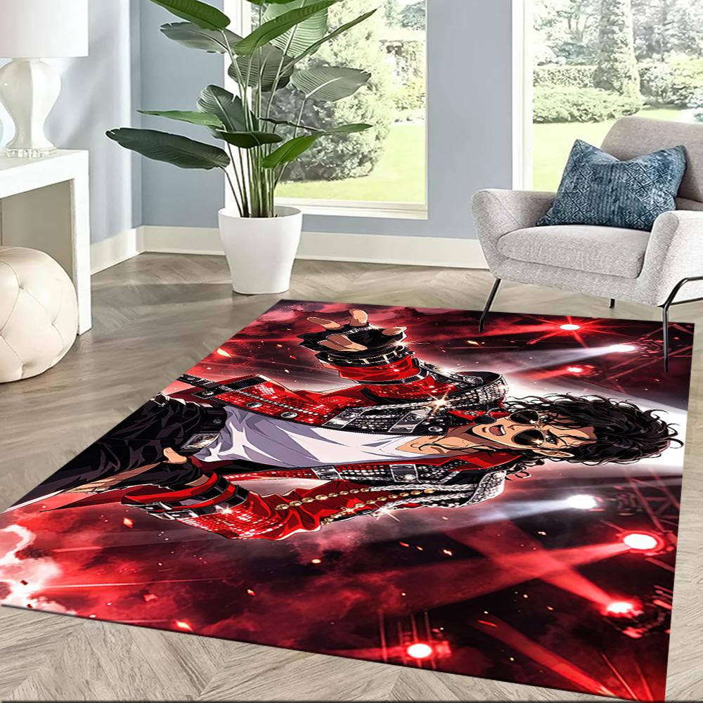 Michael Jackson 45 Floor Mat Perfect for Entryway Hallway Bedrooms Study room Anti-slip Rug Anime Office Decor