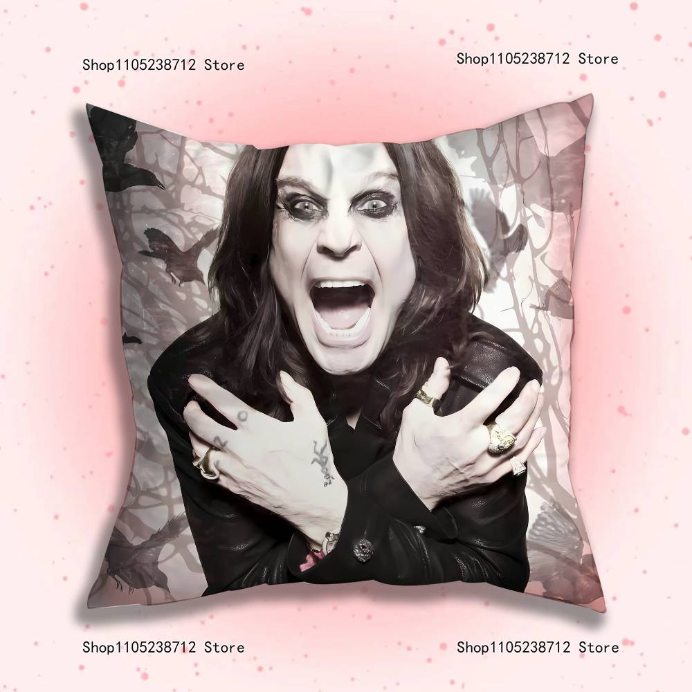 O-Ozzy Osbourne Pillow Case Plush Fabric Soft Pillowcase Double Sided Print Sofa Cushion Cover Throw