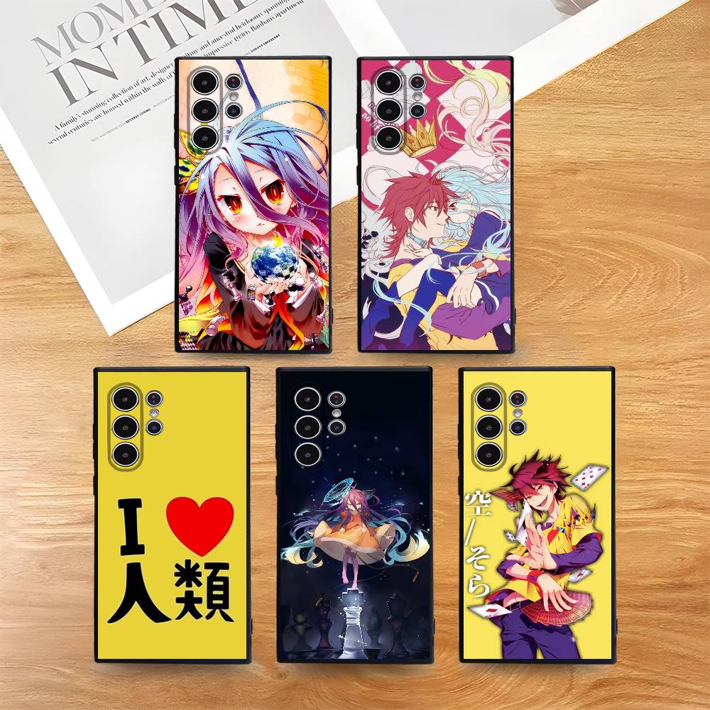 No Game No Life Anime Phone Case For Samsung S Series S21 S22 S23 S24 S25 FE Plus Ultra TPU Soft To Skin-friendly Case